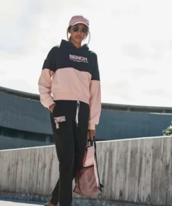 Bench. Jogginghose mit Logodruck Schwarz, Grau, Altrosa -Bench Verkaufsgeschäft 5bf46aa1 c2ce 5041 bc77 280f5499fee3