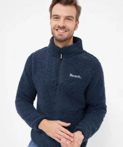Bench. Fleecejacke »Escapo« Stickerei, Sportives Seitenband Navy, Grau, Schwarz -Bench Verkaufsgeschäft 5d4410a0 b4f5 525e 8df1 76464a07137c
