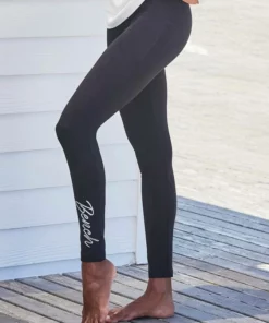 Bench. Leggings mit glänzender Logostickerei Schwarz, Hellgrau-melange -Bench Verkaufsgeschäft 63ff2ff4 ed8c 59e7 8d11 e7d42bacfe76