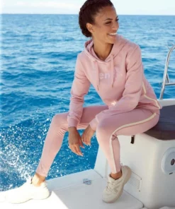 Bench. Hoodie mit Glitzer Streifen und Glitzer Logodruck Beige-meliert, Rose, Schwarz -Bench Verkaufsgeschäft 64b7149c cb39 52d4 8eb2 f87cec09bb3e