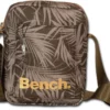 Bench. Umhängetasche »D2OTI304C Bench sportliche MiniBag Umhängetasche« (Umhängetasche), Damen, Jugend Tasche aus Nylon, Größe ca. 14cm in grün, oliv, Blätter-Print
