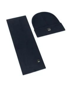 Bench. Modeschal »Set Gamma«, glatter Strick, Feinstrick Navy, Schwarz