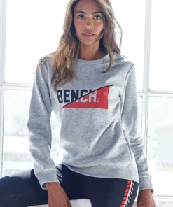 Bench. Sweatshirt mit frontalem Logodruck Offwhite-ecru, Grau-meliert, Schwarz -Bench Verkaufsgeschäft 6c5ac7f7 d3ed 51e3 b345 5a9d17397c39