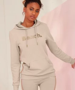 Bench. Hoodie mit Glitzer Streifen und Glitzer Logodruck Beige-meliert, Rose, Schwarz -Bench Verkaufsgeschäft 71e96cd4 5880 5075 b2e7 eb919e0079e4