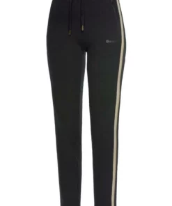 Bench. Relaxhose mit Glitzer Seitenstreifen Ros&eacute;, Beige-melange, Schwarz -Bench Verkaufsgeschäft 71ecfbb3 cbff 58ad 8eb0 4fcdbfb6366e