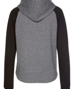 Bench. Kapuzensweatshirt mit farblich abgesetzten Ärmeln und Logodruck Dunkelgr&uuml;n-grau, Wei&szlig;-rosa, Grau-schwarz -Bench Verkaufsgeschäft 779695ca e275 5b6a 9b5a 20c12c52e377