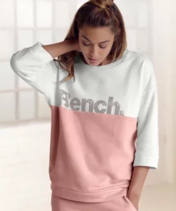 Bench. Sweatshirt im Colorblocking Design Ecru-grau-meliert, Mint-ecru, Apricot-ecru -Bench Verkaufsgeschäft 856677ef 8153 5e95 bb73 f94c22aa0c19