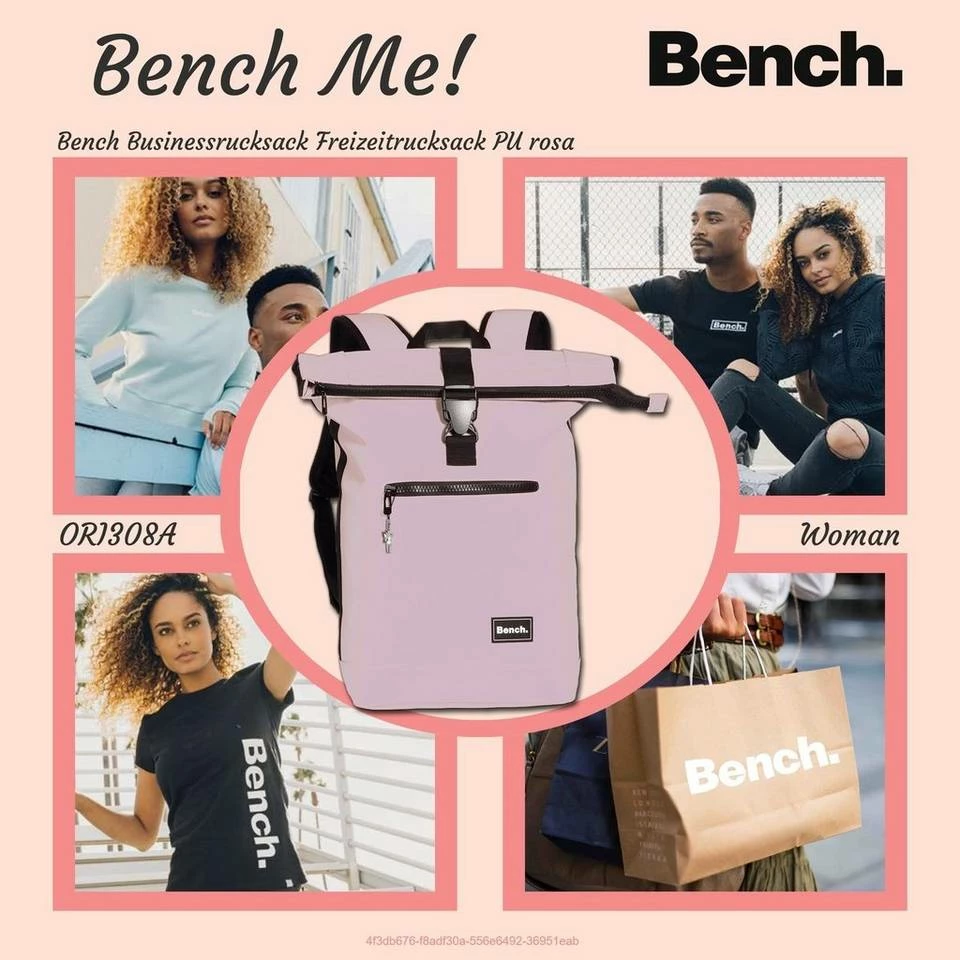 Bench. Freizeitrucksack »D2ORI308A Bench Business-Rucksack 38x56x13« (Businessrucksack), Damen, Herren, Jugend Businessrucksack, Freizeitrucksack PU, Kunststoff, rosa, Größe ca. 47/56cm 2 Bench. Freizeitrucksack »D2ORI308A Bench Business-Rucksack 38x56x13« (Businessrucksack), Damen, Herren, Jugend Businessrucksack, Freizeitrucksack PU, Kunststoff, rosa, Größe ca. 47/56cm – Bild 2