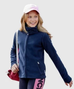 Bench. Fleecejacke mit hohem Klettkragen