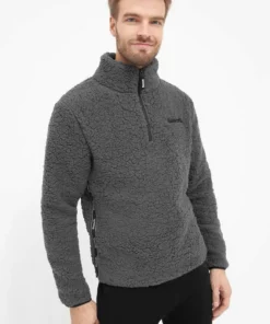 Bench. Fleecejacke »Escapo« Stickerei, Sportives Seitenband Navy, Grau, Schwarz -Bench Verkaufsgeschäft 9077535a 4eee 5183 9946 feb1430b7b4d