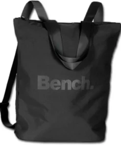 Bench. Cityrucksack »ORI303X Bench farbiger Rucksack Nylon Cityrucksack« (Cityrucksack), Damen, Jugend Cityrucksack, Henkeltasche Nylon, schwarz, Größe ca. 40cm Rosa, Blau, Grau