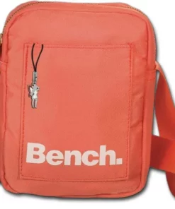Bench. Umhängetasche »D2OTI304O Bench sportliche MiniBag Umhängetasche« (Umhängetasche), Damen, Jugend Tasche aus Nylon, Größe ca. 14cm in orange, koralle