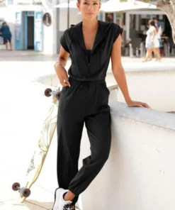 Bench. Overall aus Jersey mit Kapuze Taupe, Schwarz -Bench Verkaufsgeschäft 969066c0 516b 5adc 8d4c 2f0632ac1fca