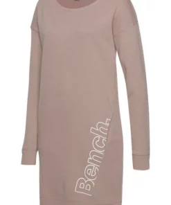 Bench. Sweatkleid mit seitlichem Logoprint Nude-weiß, Stone-weiß, Schwarz-weiß -Bench Verkaufsgeschäft a7019936 3893 5217 8374 d68b2ac769b3