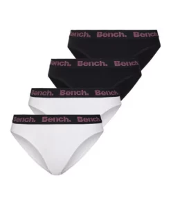 Bench. Bikinislip (4 Stück) mit weichem Logo-Webbündchen Navy | weiß, Navy | rot | grau | weiß