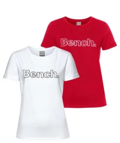 Bench. T-Shirt Schwarz | wei&szlig;, Rot | wei&szlig;, Hellgrau-meliert | wei&szlig; -Bench Verkaufsgeschäft abd67602 974f 59eb bcd8 4077ed6db47e