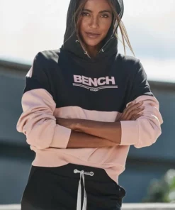 Bench. Hoodie mit Logodruck Grau-altrosa, Grau-schwarz, Schwarz-altrosa -Bench Verkaufsgeschäft b27859d1 b98c 53bd baf1 c9b407bcad40
