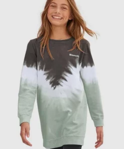 Bench. Sweatkleid in modischem Batikmuster