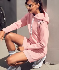 Bench. Sweatkleid mit Blumenprint auf der Schulter Schwarz, Wei&szlig;, Rauchrosa -Bench Verkaufsgeschäft c9fb9da9 600c 55bc 8415 95ce83c15041