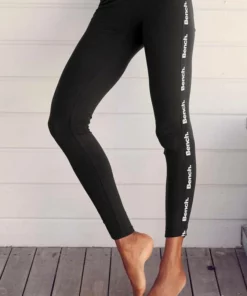 Bench. Leggings mit bedruckten Tapestreifen Dunkelgr&uuml;n, Schwarz -Bench Verkaufsgeschäft d12b5a64 690c 5566 ae86 e8a749a0bb6c