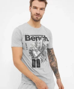 Bench. Kurzarmshirt »Fontaine« Schwarz, Grey marl -Bench Verkaufsgeschäft d16828f6 67bc 5cca 899d 24b29c2f044a