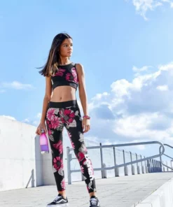 Bench. Leggings mit großem Blumenmuster -Bench Verkaufsgeschäft d55c1d77 5629 5918 a3a2 c5af77018f23