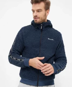 Bench. Fleecejacke »Plaint« Stickerei, Sportives Seitenband Schwarz, Navy, Grau -Bench Verkaufsgeschäft d5807d8f cce9 529b 8f92 aaa4d2478332