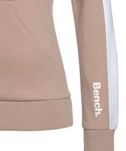 Bench. Kapuzensweatshirt mit Seitenstreifen und Kängurutasche Schwarz-wei&szlig;, Nude-wei&szlig;, Stone-wei&szlig; -Bench Verkaufsgeschäft d800773a 9a4c 5e52 896d 141c6dccbf81