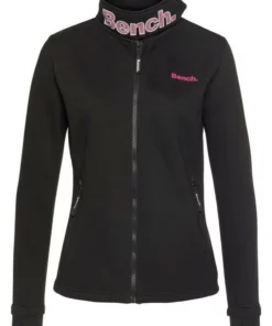 Bench. Sweatjacke »HAYLO« Signature Sweatjacke mit Kragenlasche Black, Fuchsia, Grau, Grey -Bench Verkaufsgeschäft dcaeb51b 0e55 5384 a187 7b14edfbb8db