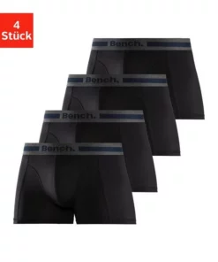 Bench. Boxer (4 Stück) mit Overlock-Nähten vorn Schwarz-anthrazit-meliert, Rot | grau-meliert | navy | schwarz, Blau | bordeaux | anthrazit | petrol, Navy-blau | navy-grau-meliert | navy-rot | navy-wei&szlig; -Bench Verkaufsgeschäft df2e745e 96e7 5c5d 8575 1997ce4f30b2