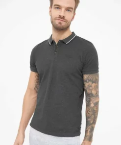 Bench. Poloshirt »Gruff« Charcoal Marl, Schwarz, Navy, White -Bench Verkaufsgeschäft dfec6d74 8023 552c 8dda a51d11a8ce25