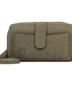 Bench. Clutch, Leder Mittelblau, Grün