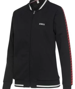 Bench. Sweatjacke im Collegestyle Schwarz, Offwhite-ecru-altwei&szlig;, Rot -Bench Verkaufsgeschäft e395dfc1 5a7a 5466 833e 3fe7f4c53092