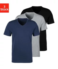 Bench. V-Shirt (3er-Pack) Navy | grau-meliert | schwarz, Rot | wei&szlig; | navy, Wei&szlig; -Bench Verkaufsgeschäft e7db7045 6d86 57cb 984a 6cabb9a02ac6