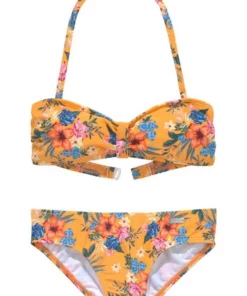 Bench. Bandeau-Bikini mit trendigem Druck