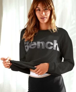 Bench. Sweatshirt mit Labeldruck Camelfarben-schwarz, Schwarz-taupe -Bench Verkaufsgeschäft f14dad13 ac07 57e3 8986 4f818932f4ca