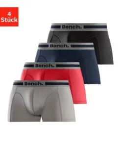 Bench. Funktionsboxer (4 Stück) aus Microfaser Blau | bordeaux | anthrazit | petrol, Navy-rot | navy-grau-meliert | navy-blau | navy-wei&szlig;, Rot | grau-meliert | navy | schwarz, Schwarz-anthrazit-meliert -Bench Verkaufsgeschäft f2c43be6 dcc4 59a8 aecc 64811c57371f