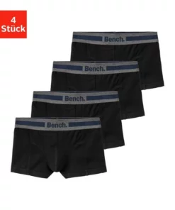 Bench. Boxer (4 Stück) mit Overlock-Nähten vorn Schwarz-anthrazit-meliert, Blau | bordeaux | anthrazit | petrol, Rot | grau-meliert | navy | wei&szlig; -Bench Verkaufsgeschäft f45ae087 e1b1 5755 88d7 6da57aed1ef7