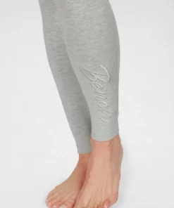 Bench. Leggings mit glänzender Logostickerei Schwarz, Hellgrau-melange -Bench Verkaufsgeschäft f6d788d8 ed26 5d96 9f65 72018c75a7a4
