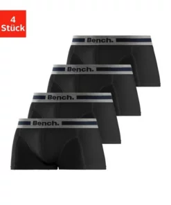 Bench. Hipster (4 Stück) mit Overlock-Nähten vorn Rot | grau-meliert | navy | schwarz, Schwarz-anthrazit-meliert, Navy-rot | navy-grau-meliert | navy-blau | navy-weiß, Blau | bordeaux | anthrazit | petrol