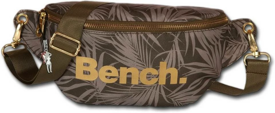 Bench. Gürteltasche »D2OTI303C Bench modische Gürteltasche oliv« (Gürteltasche), Damen, Jugend Tasche aus Nylon, Größe ca. 25cm in grün, oliv, Blätter-Print 1 Bench. Gürteltasche »D2OTI303C Bench modische Gürteltasche oliv« (Gürteltasche), Damen, Jugend Tasche aus Nylon, Größe ca. 25cm in grün, oliv, Blätter-Print